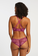 Load image into Gallery viewer, Signature Lace Brazilian in Cranberry/Rose