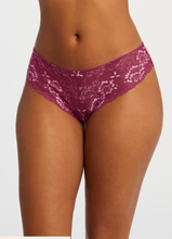Load image into Gallery viewer, Signature Lace Brazilian in Cranberry/Rose