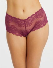 Load image into Gallery viewer, Lace Cheeky in Cranberry