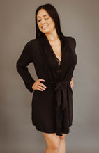 Load image into Gallery viewer, All Lace Robe (Black W/Black Lace)