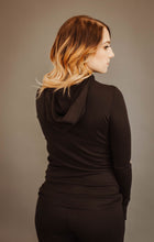 Load image into Gallery viewer, Black Luxury Rib Hoodie