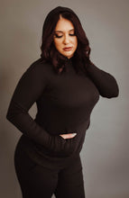 Load image into Gallery viewer, Black Luxury Rib Hoodie