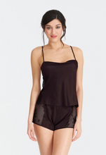 Load image into Gallery viewer, Darling Black Cami & Tap Short