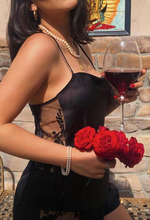 Load image into Gallery viewer, Darling Black Cami & Tap Short