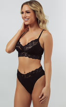 Load image into Gallery viewer, Rib & Lace V-Neck Bralette