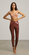 Load image into Gallery viewer, Faux Leather Legging (Brown Croc)