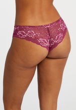 Load image into Gallery viewer, Signature Lace Brazilian in Cranberry/Rose
