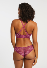 Load image into Gallery viewer, Signature Lace Brazilian in Cranberry/Rose
