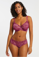 Load image into Gallery viewer, Signature Lace Brazilian in Cranberry/Rose
