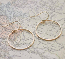 Load image into Gallery viewer, Gold Circle Earrings
