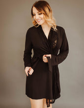 Load image into Gallery viewer, All Lace Robe (Black W/Black Lace)
