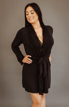 Load image into Gallery viewer, All Lace Robe (Black W/Black Lace)
