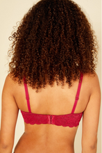 Load image into Gallery viewer, NSN Ruby Red Balconette Bra
