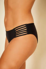 Load image into Gallery viewer, Tempo Strappy Boyshort (Black)
