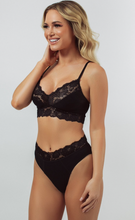 Load image into Gallery viewer, Rib &amp; Lace V-Neck Bralette
