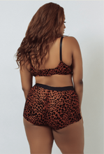 Load image into Gallery viewer, Leopard Flocked Lady Shorts
