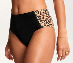 High-Waisted Retro Bikini (Leopard)